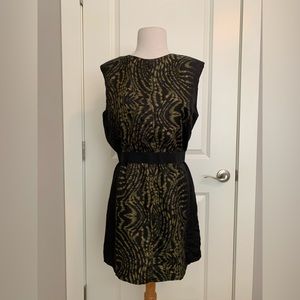 Dolce Vita Animal Print Patterned Zip-up Dress in L
